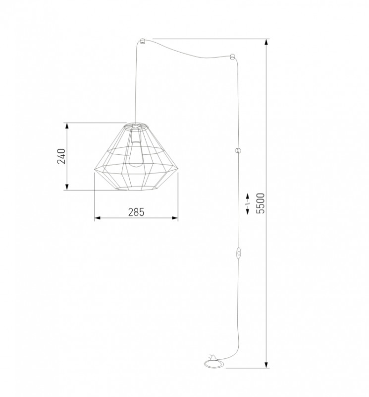 Подвесной светильник TK Lighting 2200 Diamond