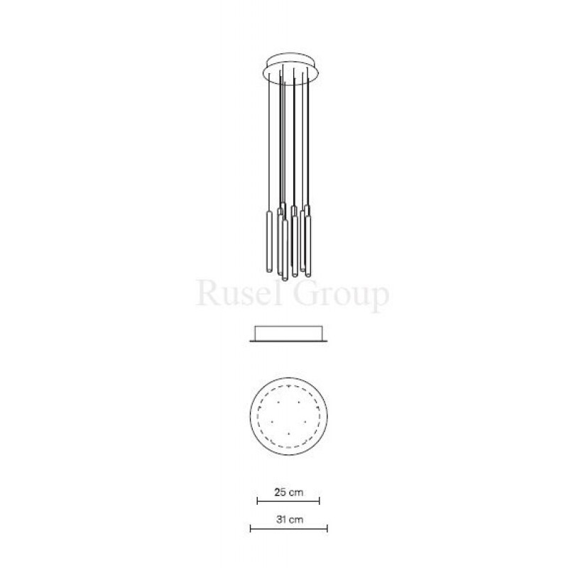 Подвесной светильник Fabbian MULTISPOT TOOBY F32 A03 00