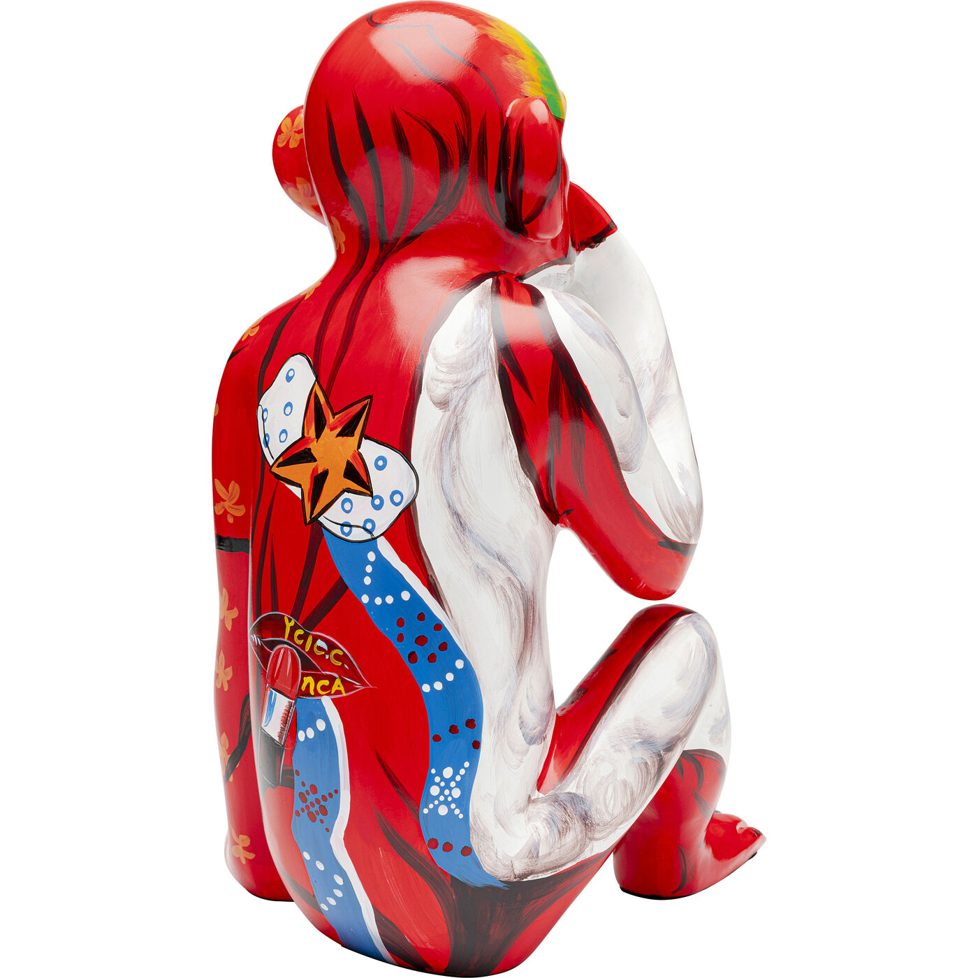 Фигура декоративная Graffiti Monkey Red 39cm KARE 56826