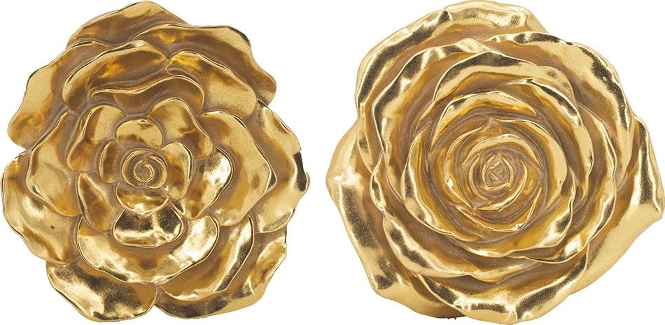 Декор настенный Цветы, набор Glasar 78732-GOLD-DS
