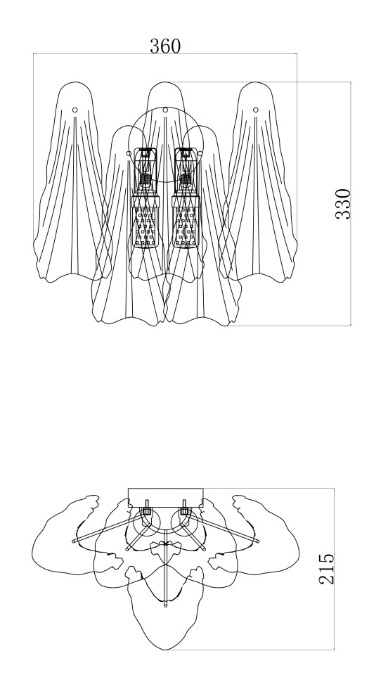 Люстра подвесная Fluorite FL1093-2W