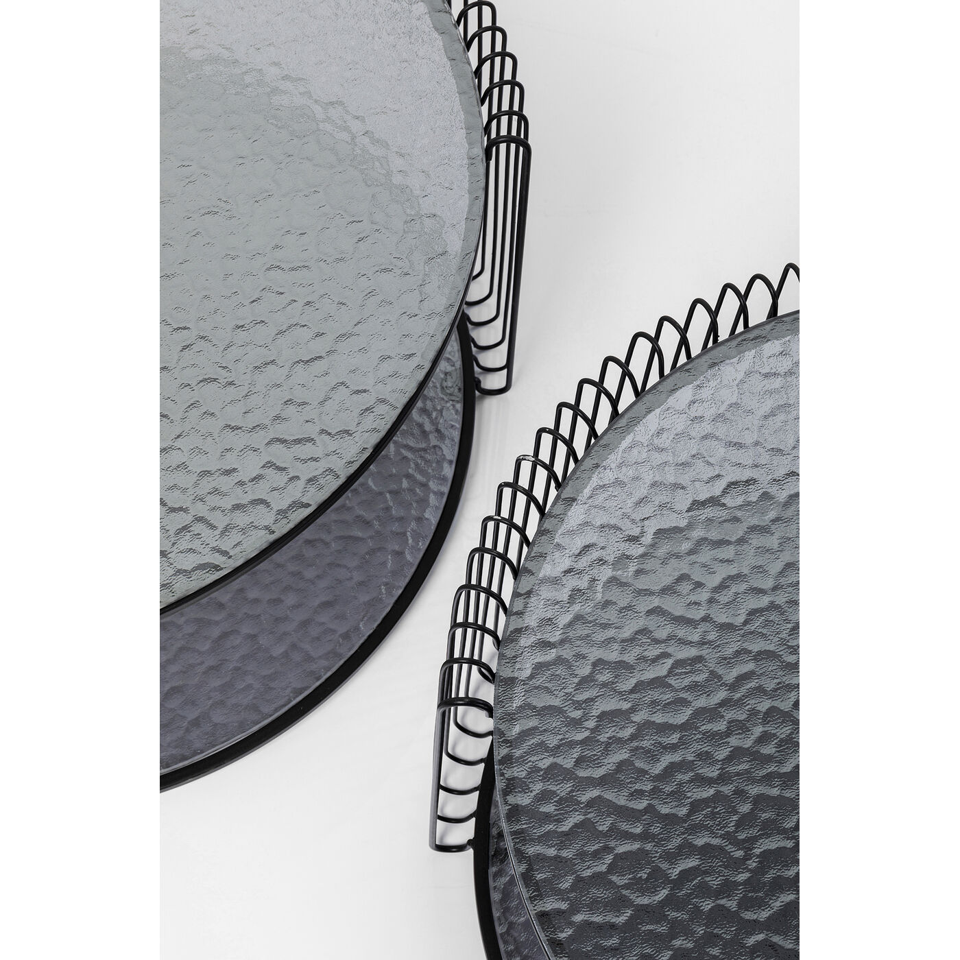 Стол кофейный Wire Double Black Bubble (2 шт.) KARE 87819