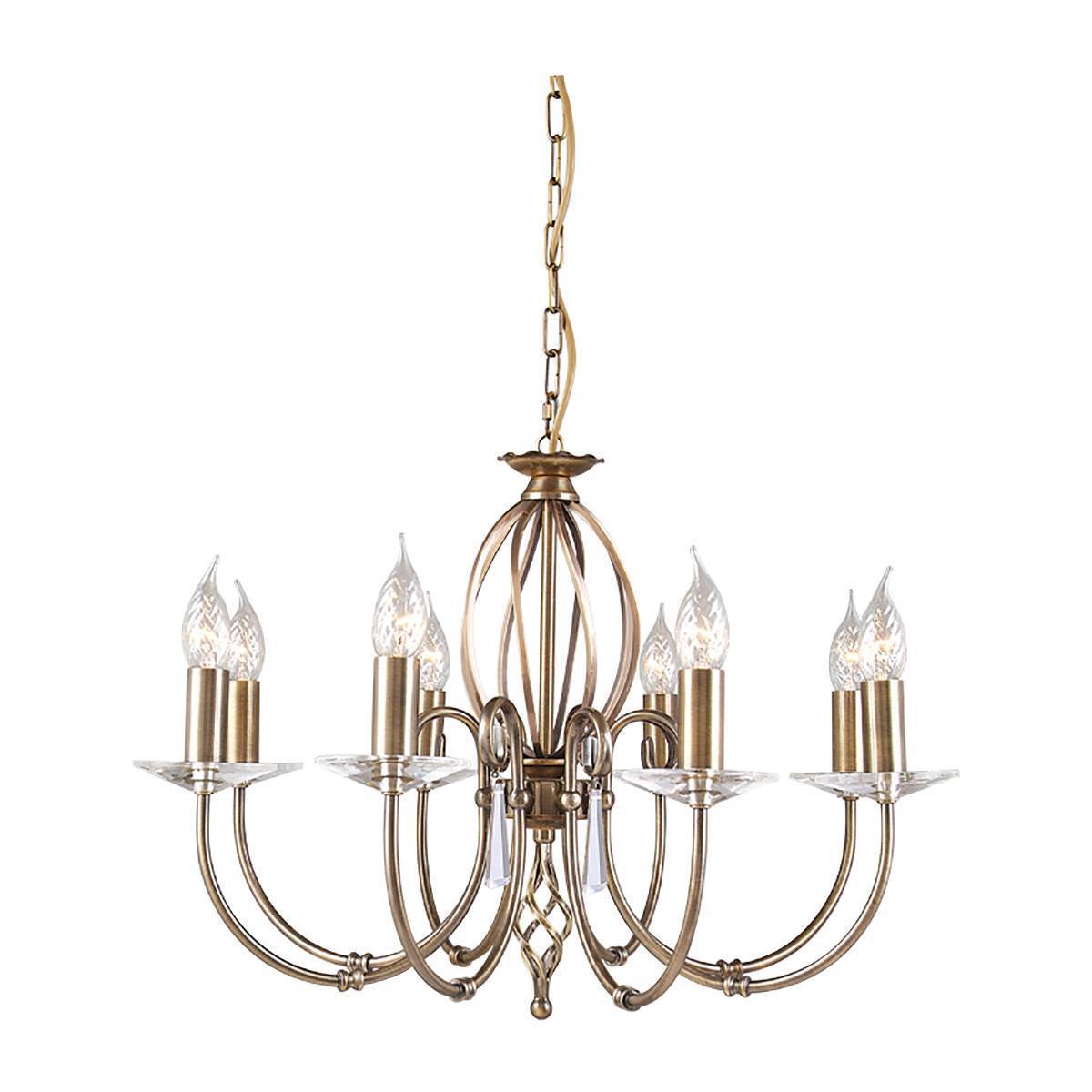 Люстра Elstead AG8 AGED BRASS