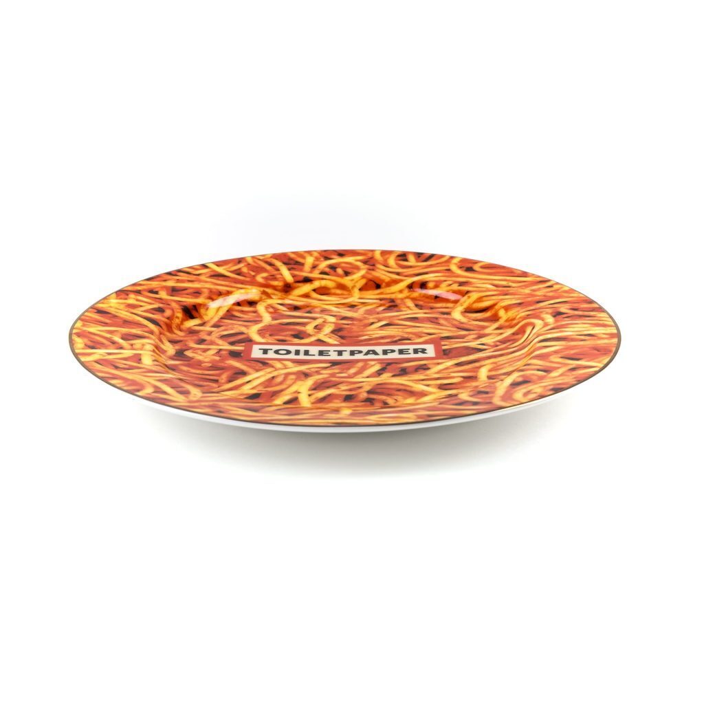 Тарелка Seletti Spaghetti Gold Border 16933