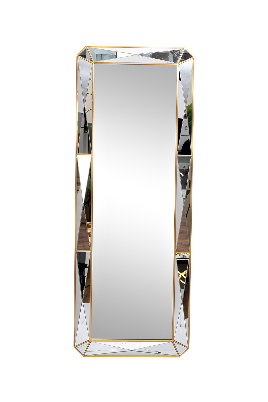 Зеркало с фактурной зеркальной отделкой Garda Decor 19-OA-9186