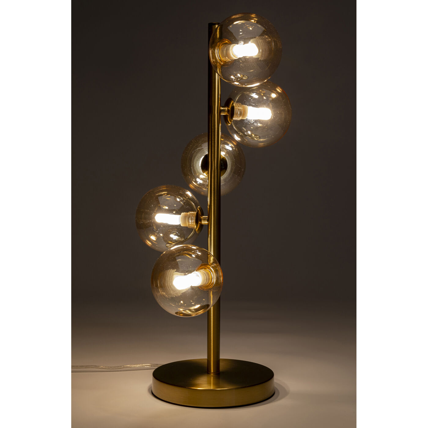 Светильник настольный Scala Balls Brass 54cm KARE 58145