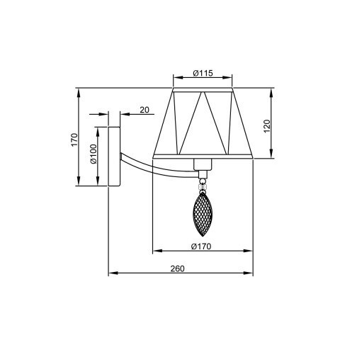 Бра Vele Luce VL4184W01