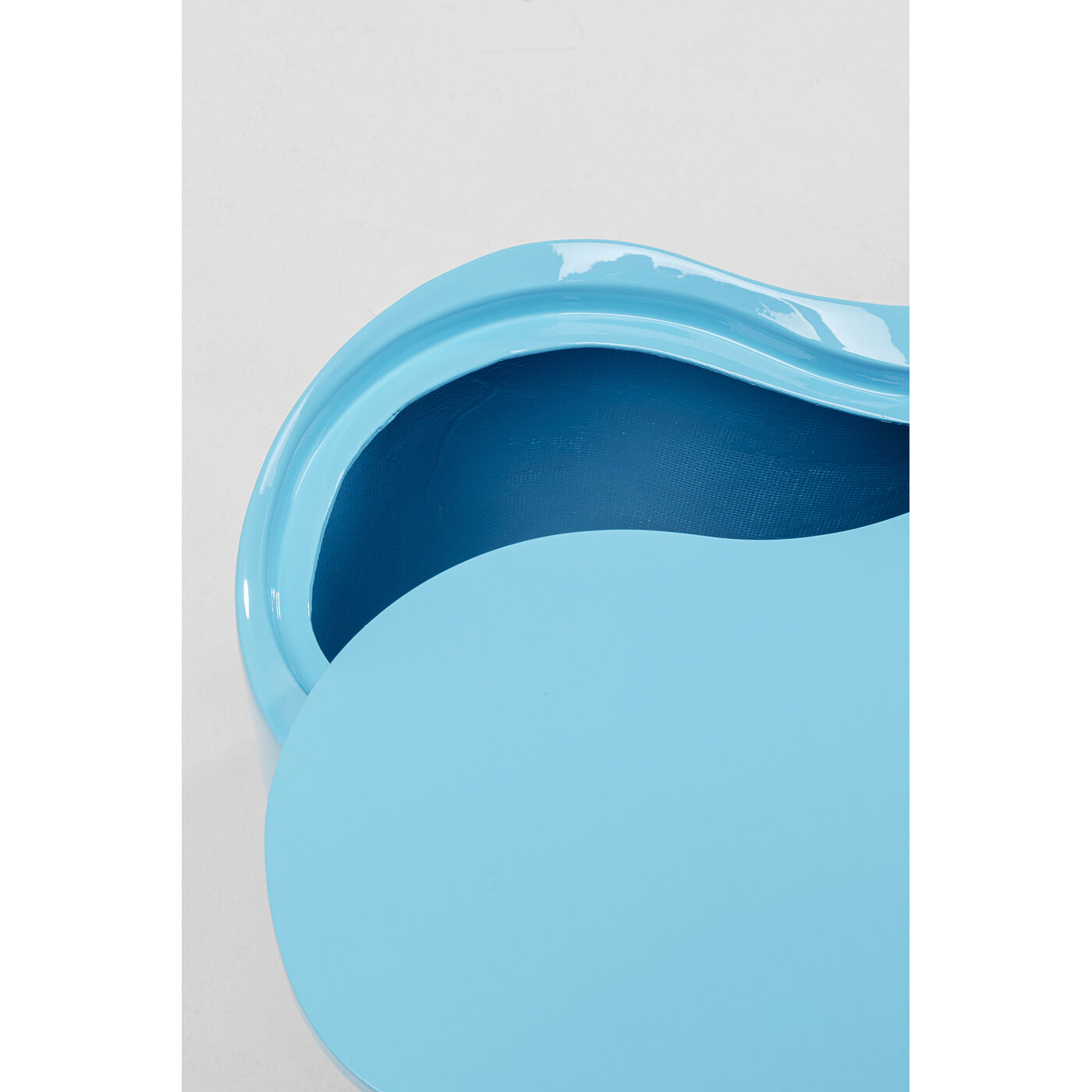Стол приставной KARE x Karim Rashid Lotus Light Blue 35cm KARE 70881