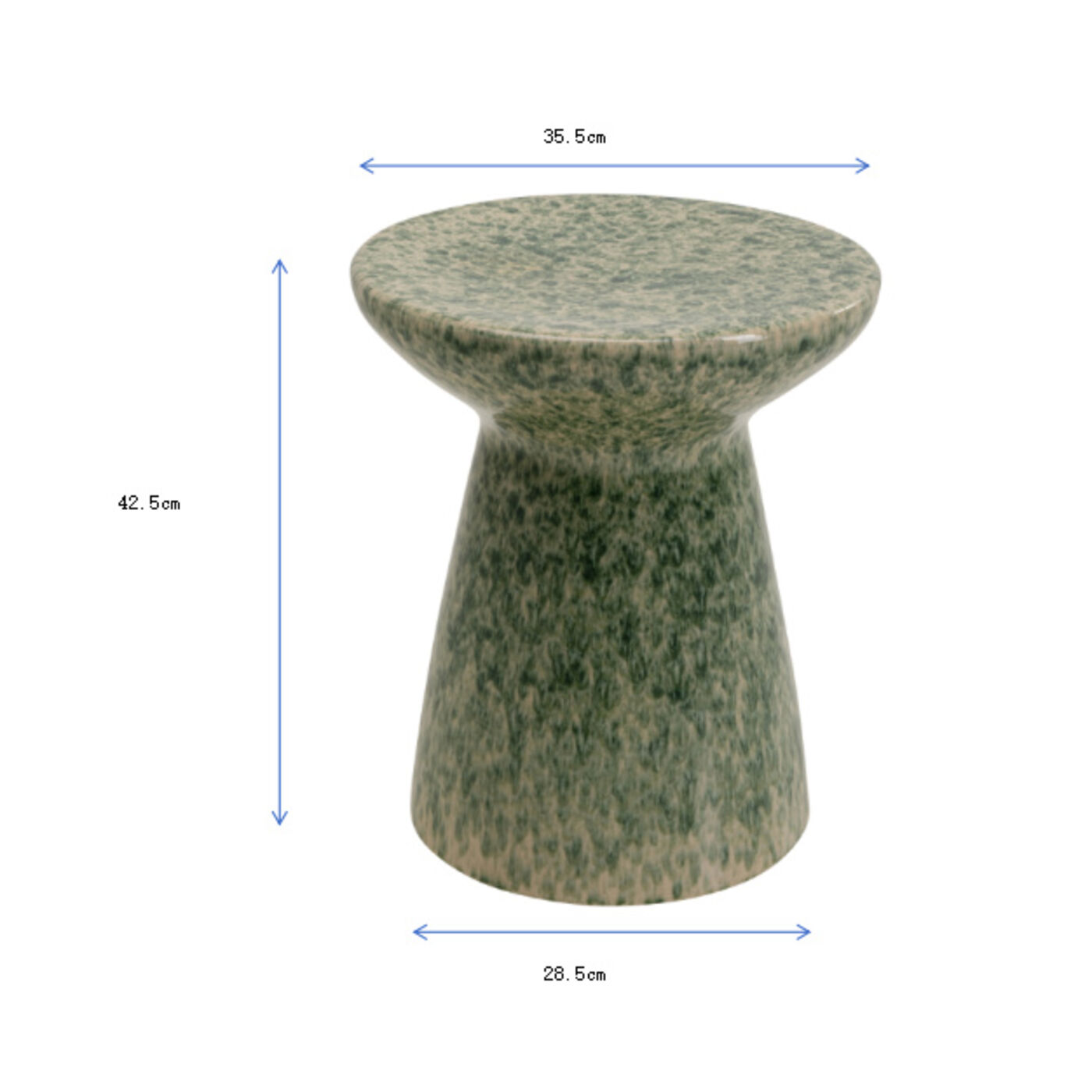 Стол приставной Arrivato Green Ø36cm KARE 71028