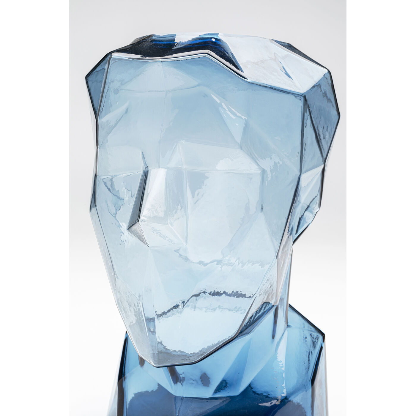 Ваза Prisma Face Blue 30 см KARE 56187