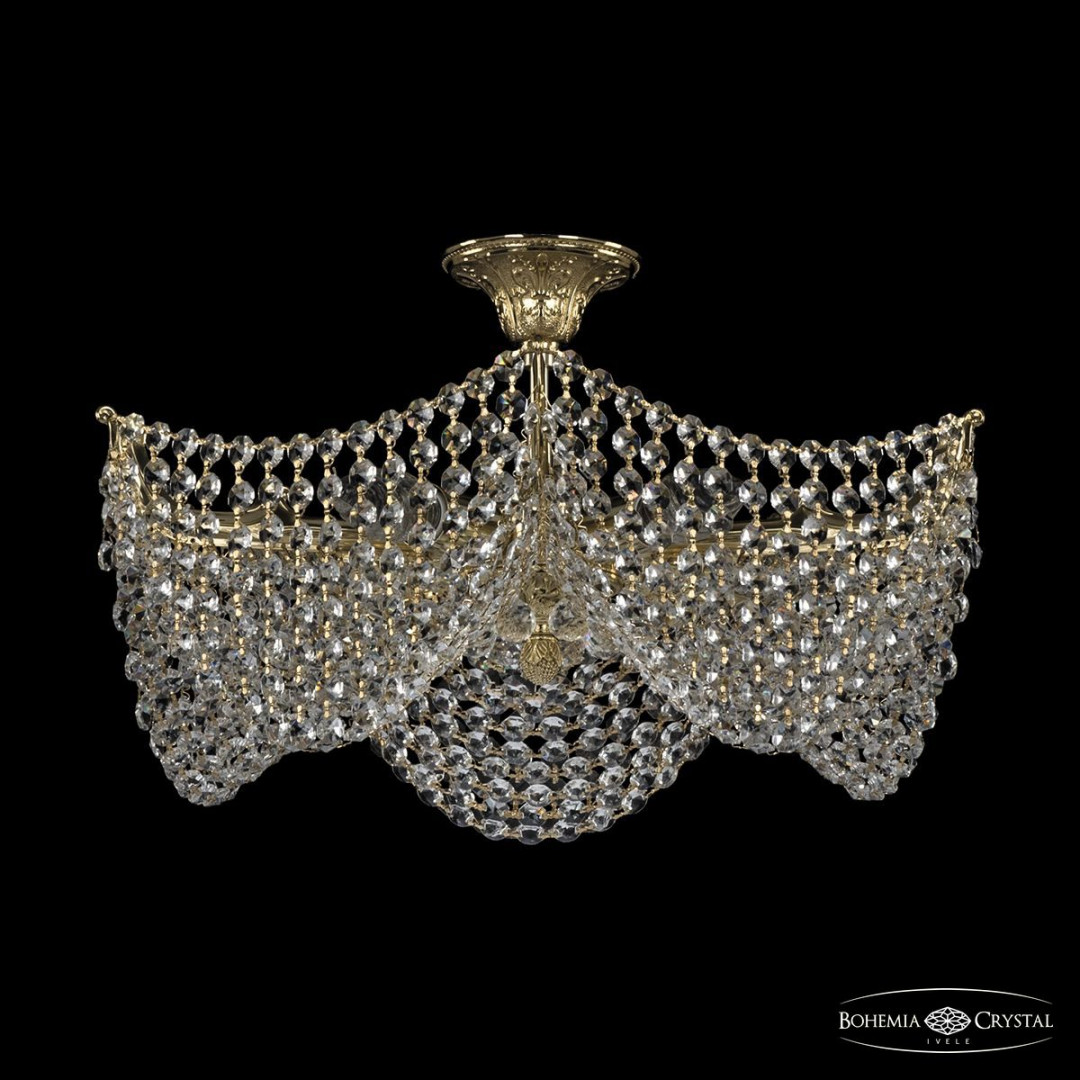 Потолочный светильник хрустальный 77171/45/5 G Bohemia Ivele Crystal