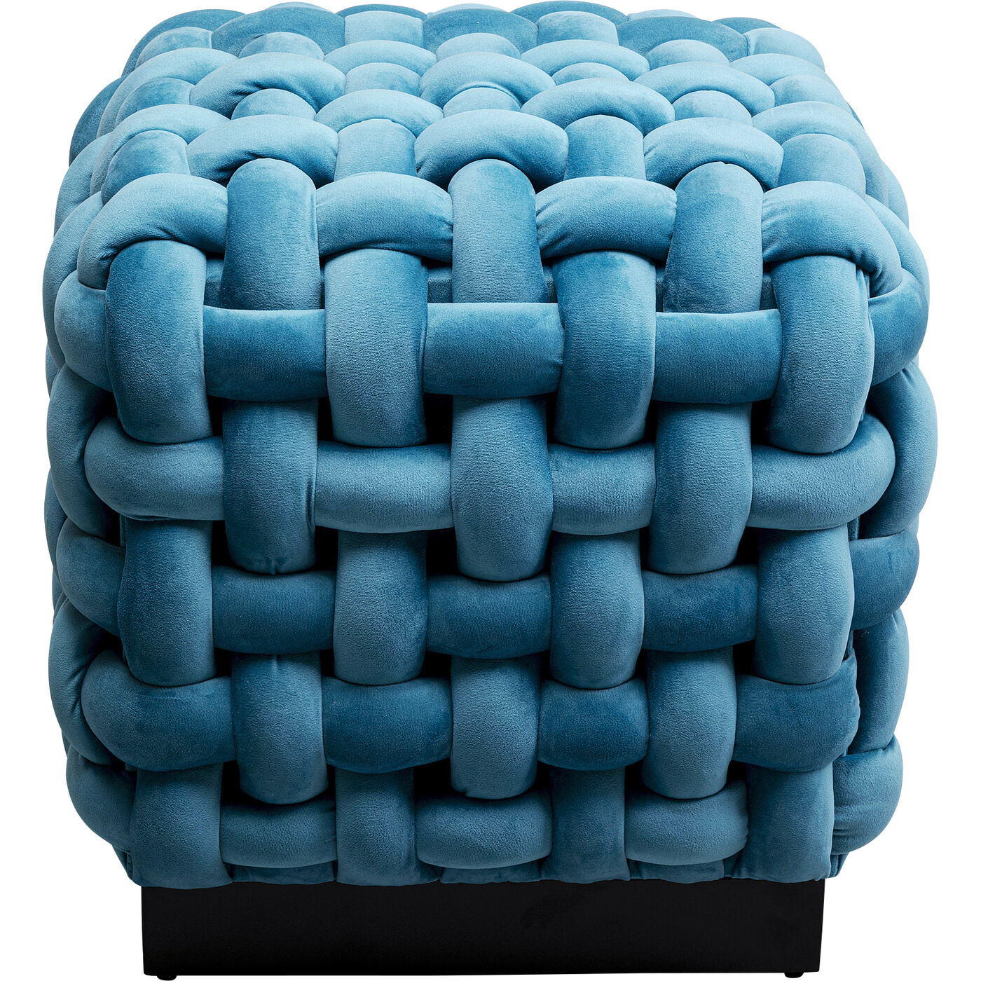 Пуф Weave Square Blue 47x47cm KARE 87998