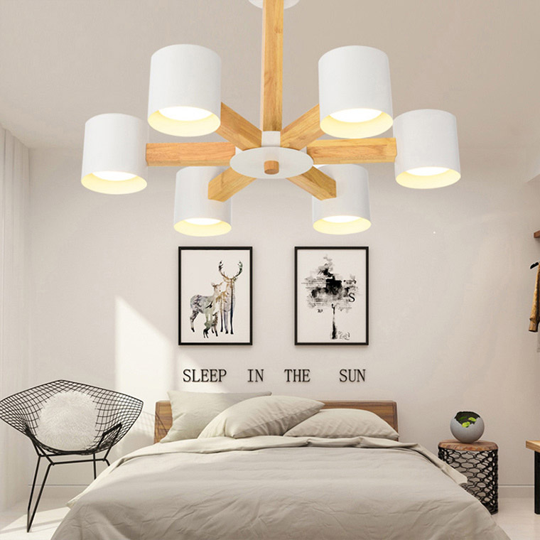 Люстра на штанге MALMO L8 Black by ImperiumLoft