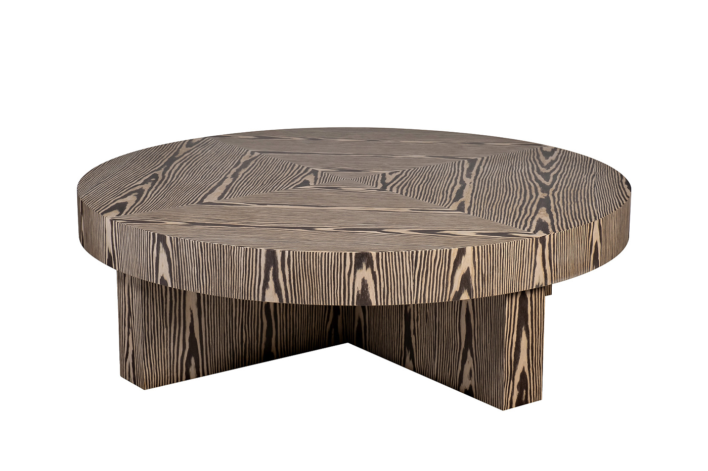 Стол журнальный Zebrano круглый Garda Decor 58DB-23188