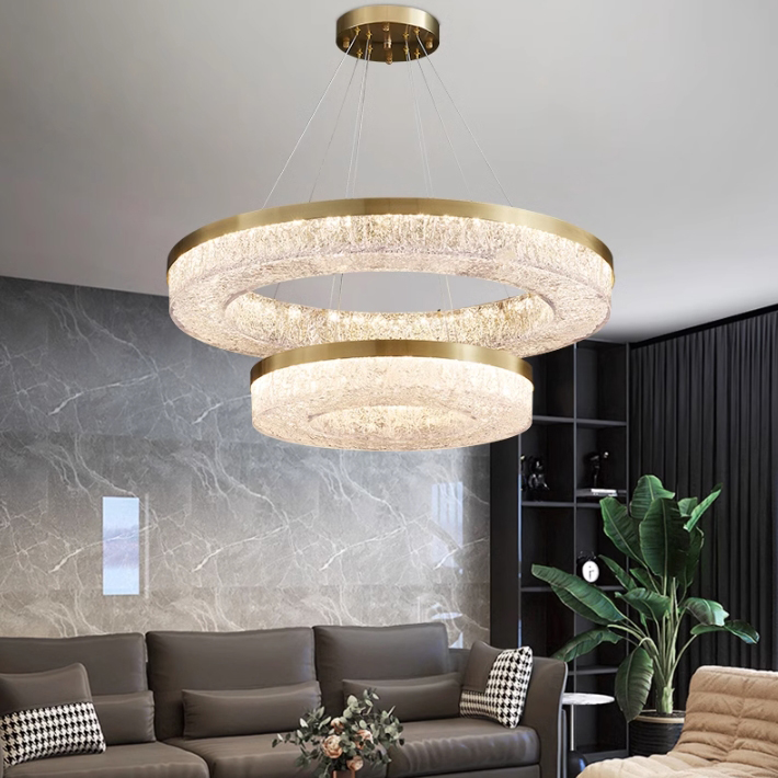 Кольцевая люстра OLAGUS B Brass by ImperiumLoft