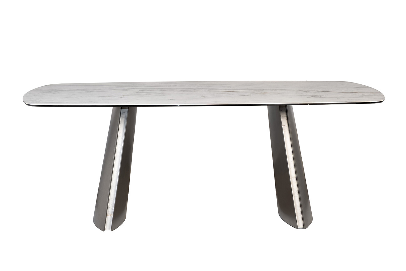 Стол обеденный прямоугольный керамический белый Garda Decor 160KD-60061