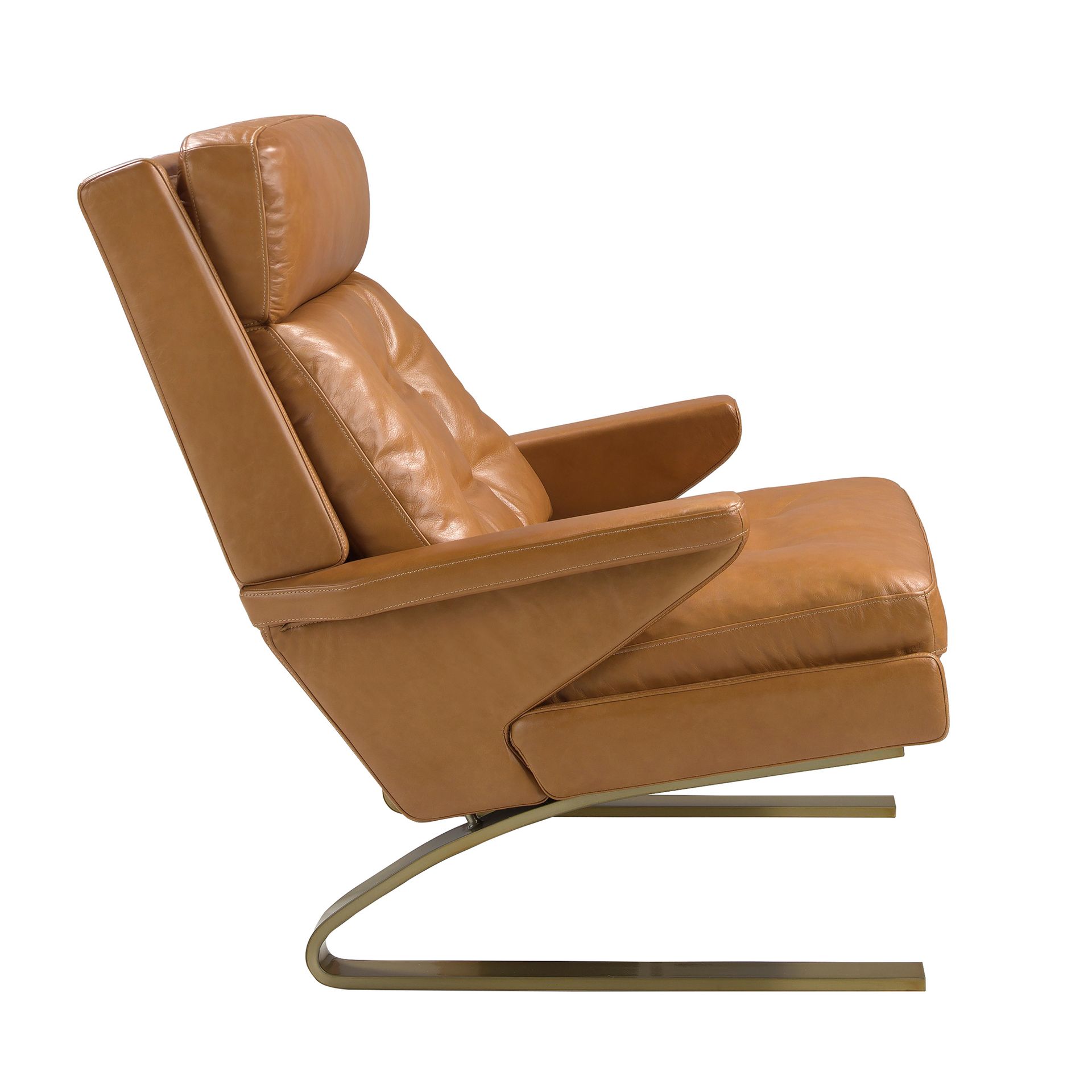 Кресло из кожи цвета Camel 5157 Angel Cerda
