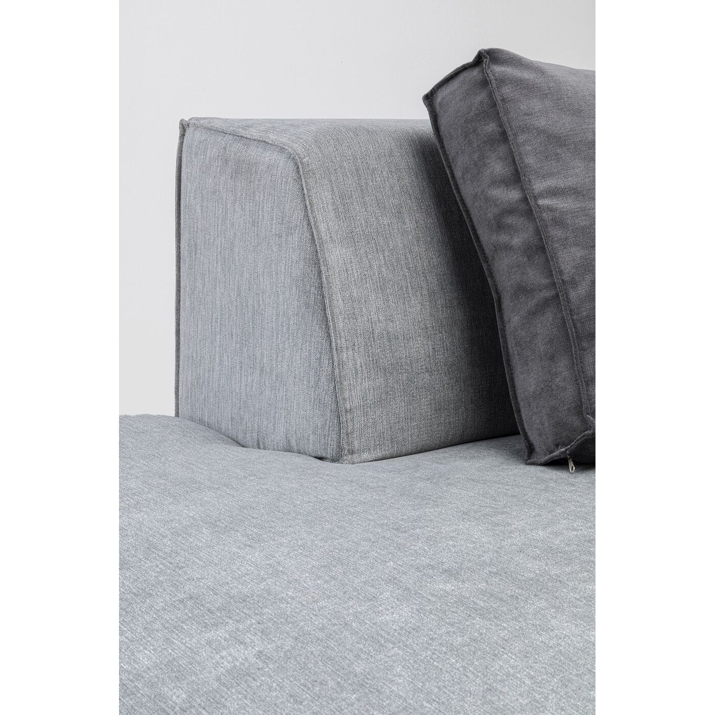 Оттоманка угловая левосторонняя Semi Infinity Elements Grey Left KARE 82400