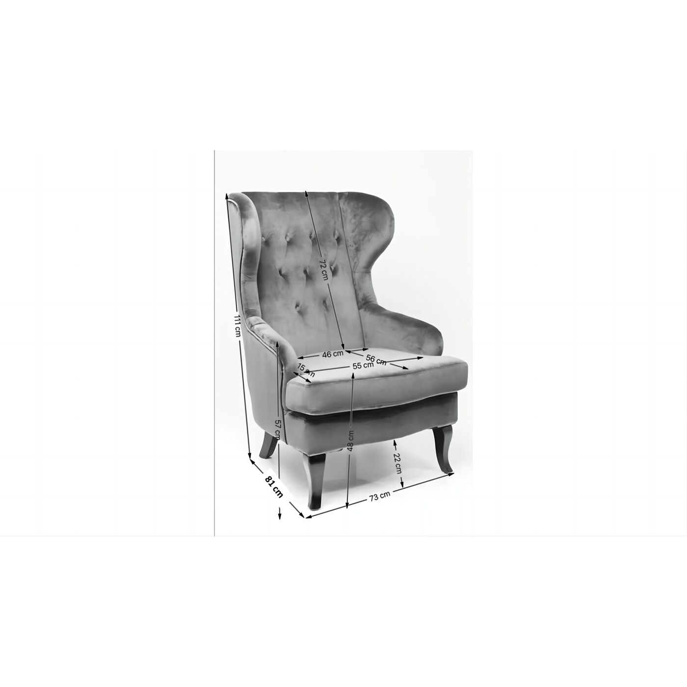 Кресло Granny Grey KARE 87826