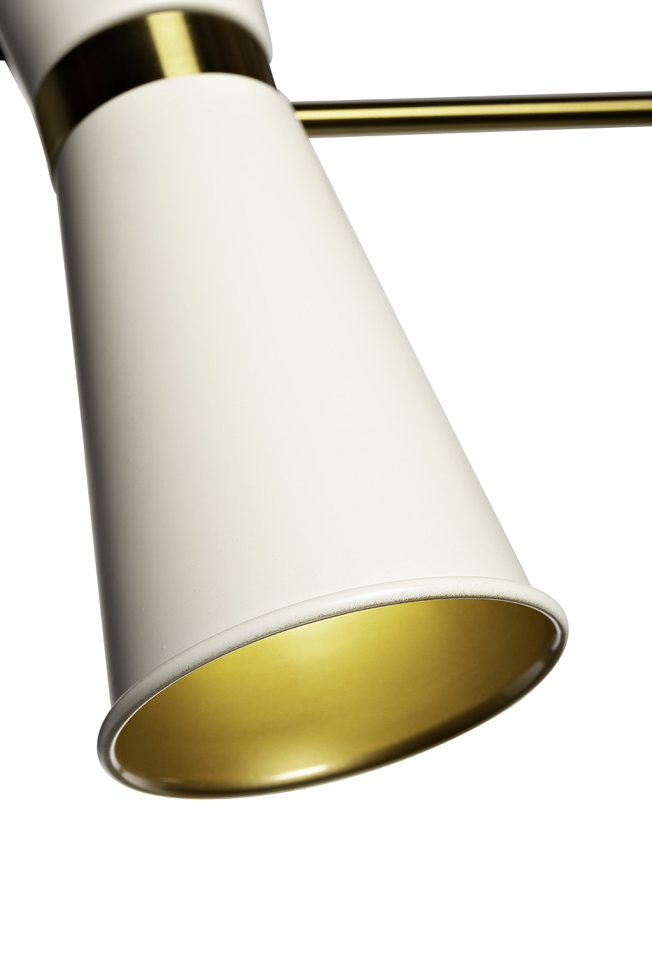Светильник подвесной с белыми плафонами/латунь Garda Decor 92EL-YG02125-3P