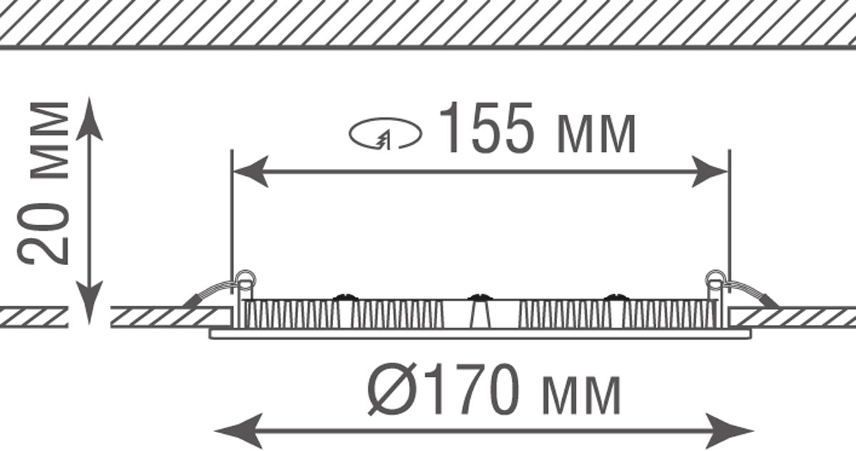 Светодиодная панель Donolux DL18454R12W1W