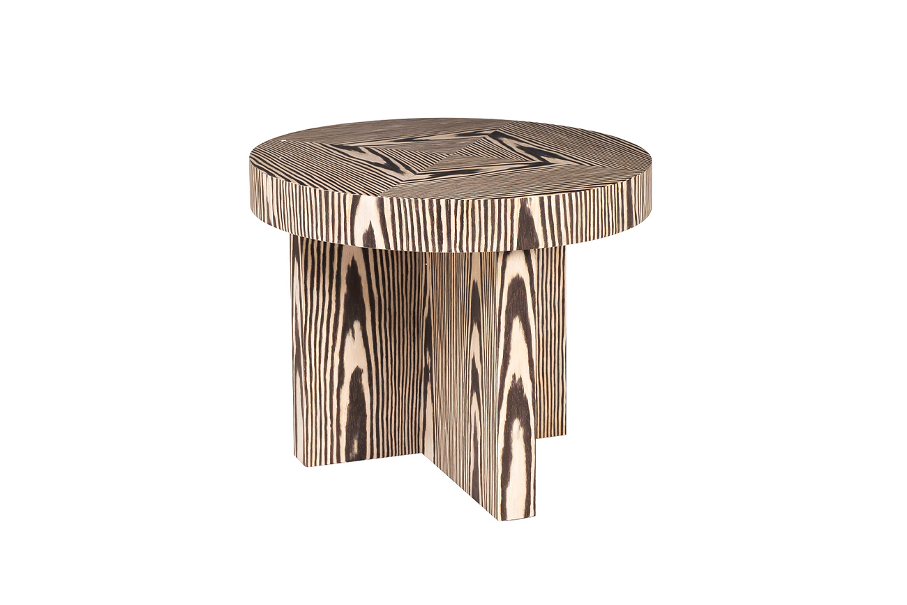 Столик журнальный Zebrano круглый Garda Decor 58DB-23180