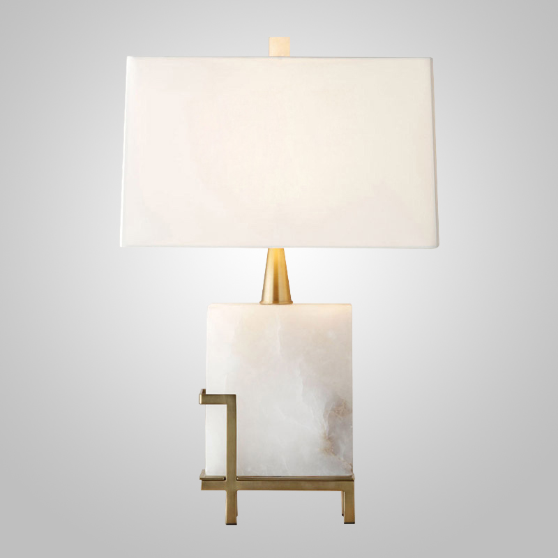 Настольная лампа Art-Deco White marble Lamp by ImperiumLoft