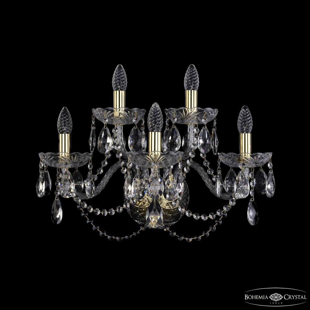 Бра хрустальные 1402B/3+2/195/XL G Bohemia Ivele Crystal