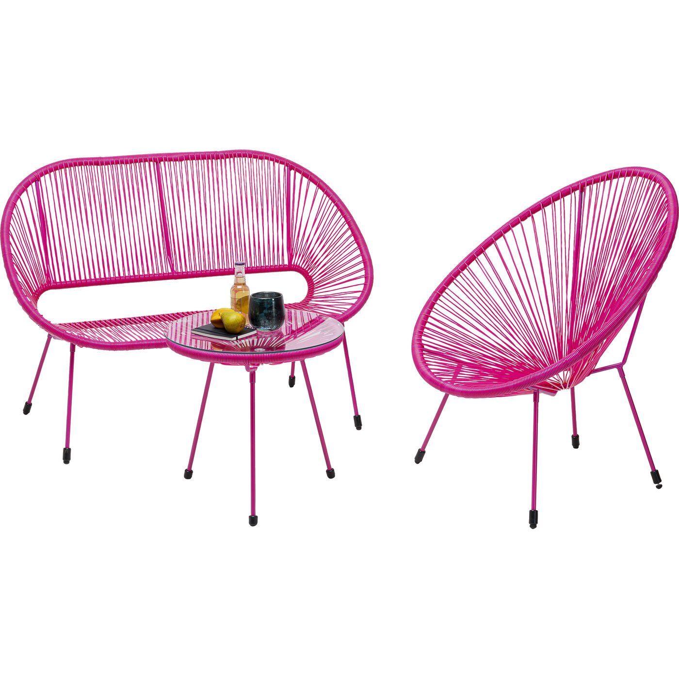 Кресло Acapulco Mono Pink KARE 87963