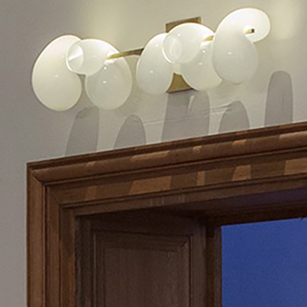 Бра White glass trap 5 Wall Lamp by ImperiumLoft