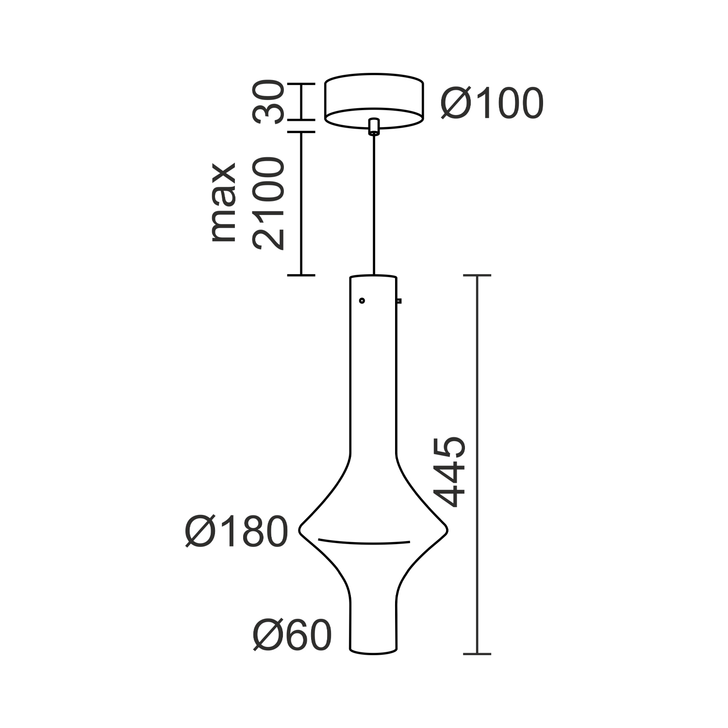 Подвесной светодиодный светильник Ledron 10705P clear glass