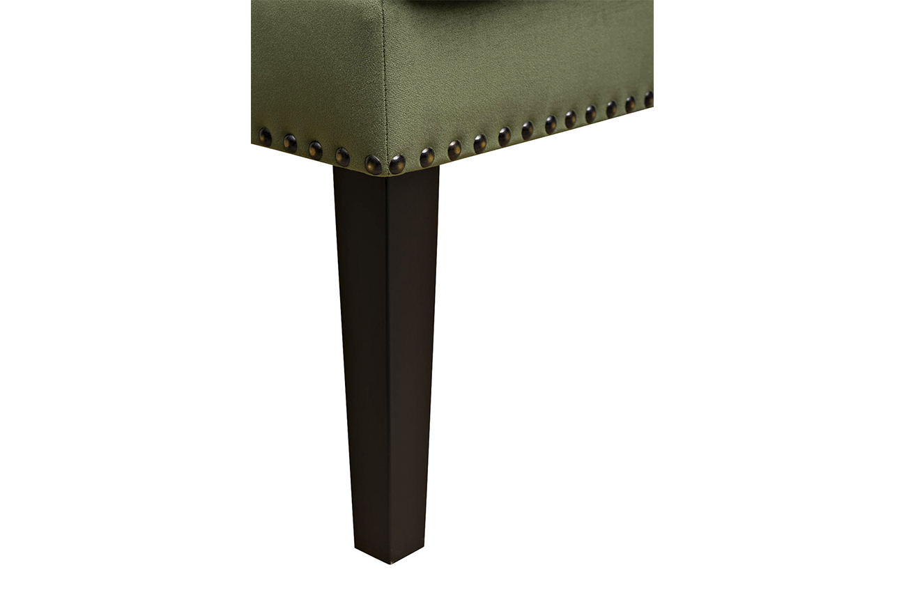 Кресло велюровое зеленое Garda Decor RIMINI-Colt008
