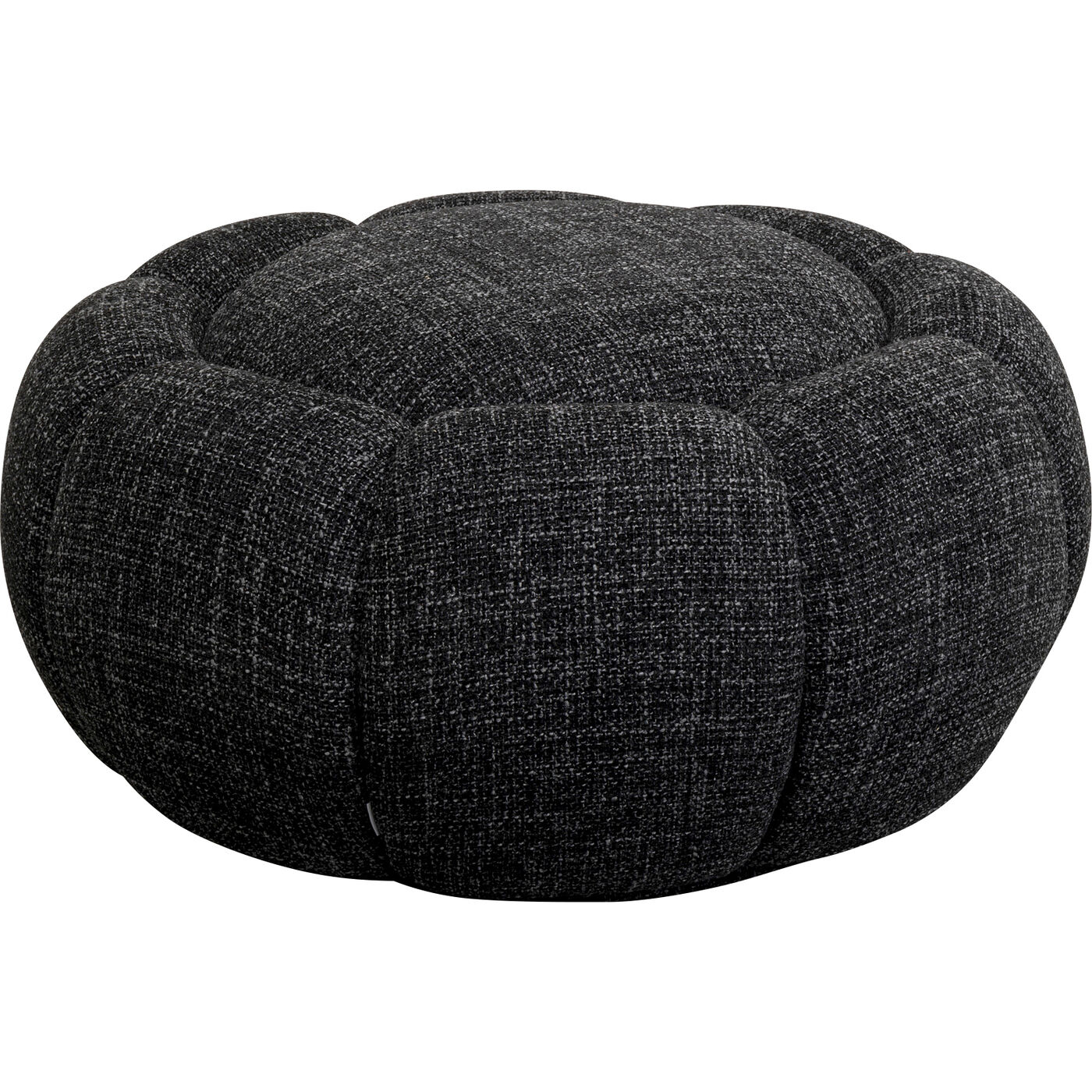 Пуф Peppo Bloom Melange Black Ø72cm KARE 88045