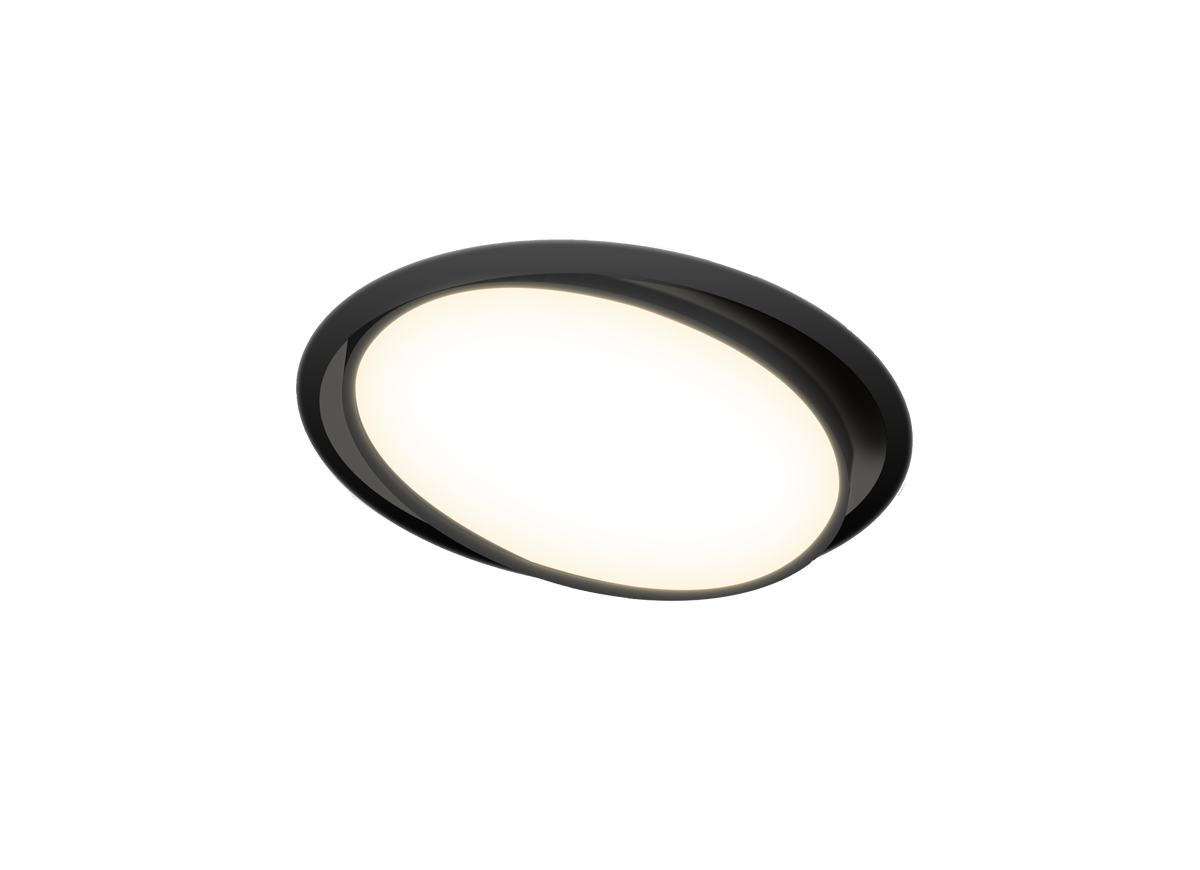 Встраиваемая поворотная светодиодная панель Donolux DL18813/9W Black R