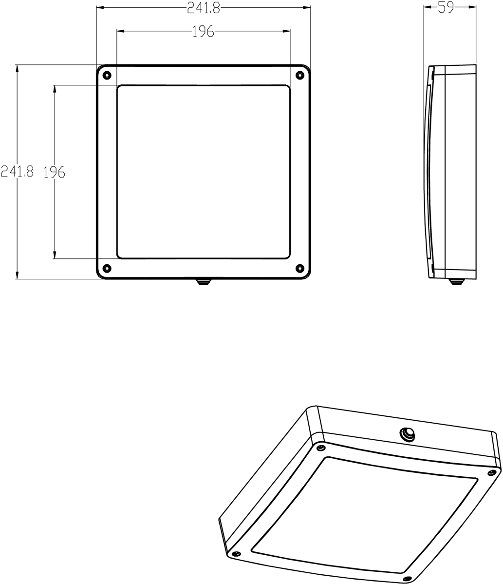 Ландшафтный светильник Donolux DL20451WNC25B SQ