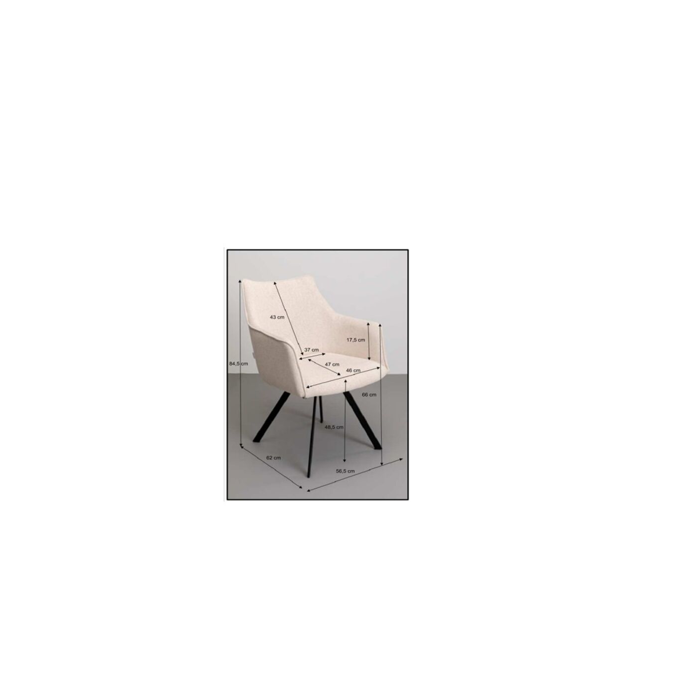 Кресло вращающееся Modino Cat 1 Individual KARE 29935