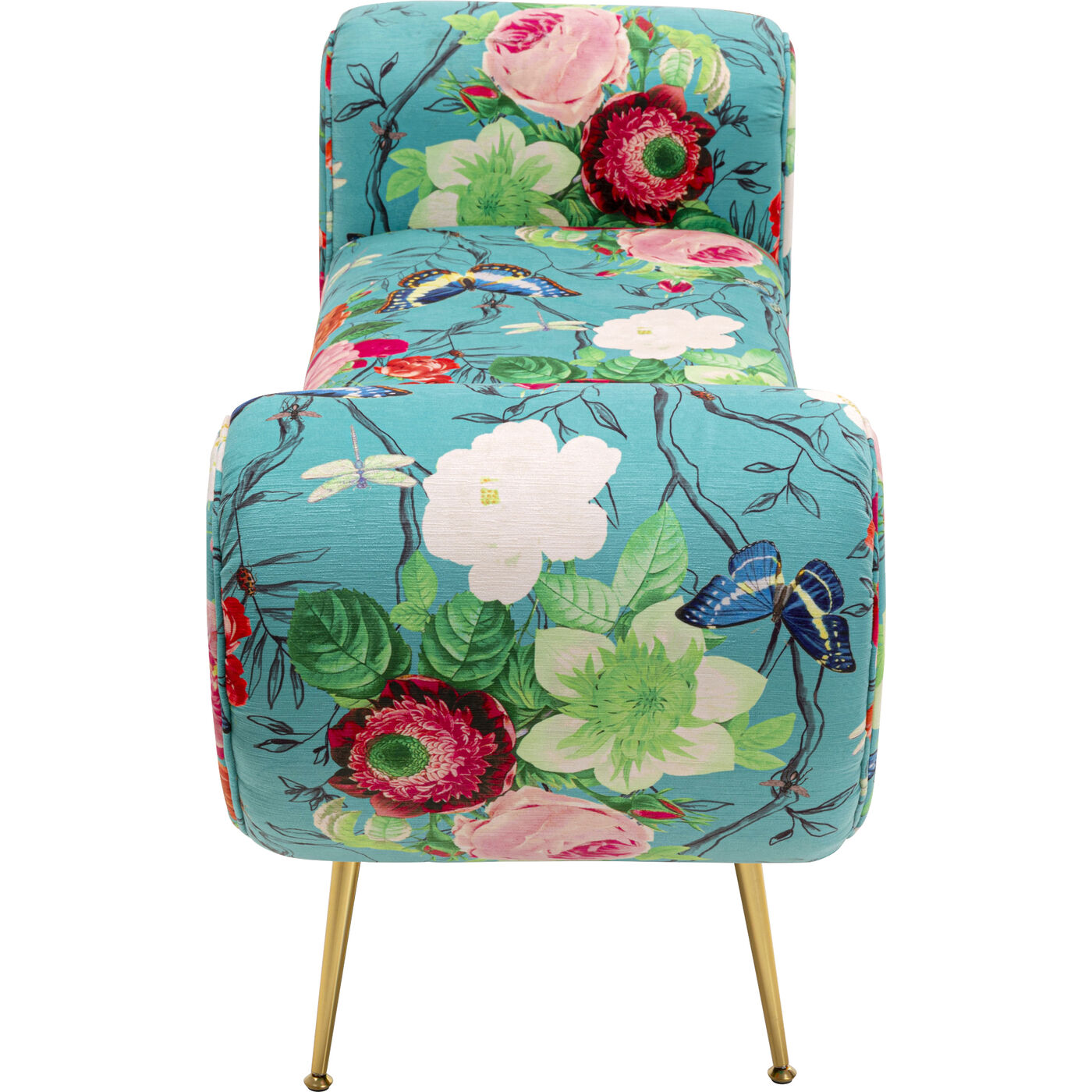Скамья Trono Flower Fever Blue 140cm KARE 71150