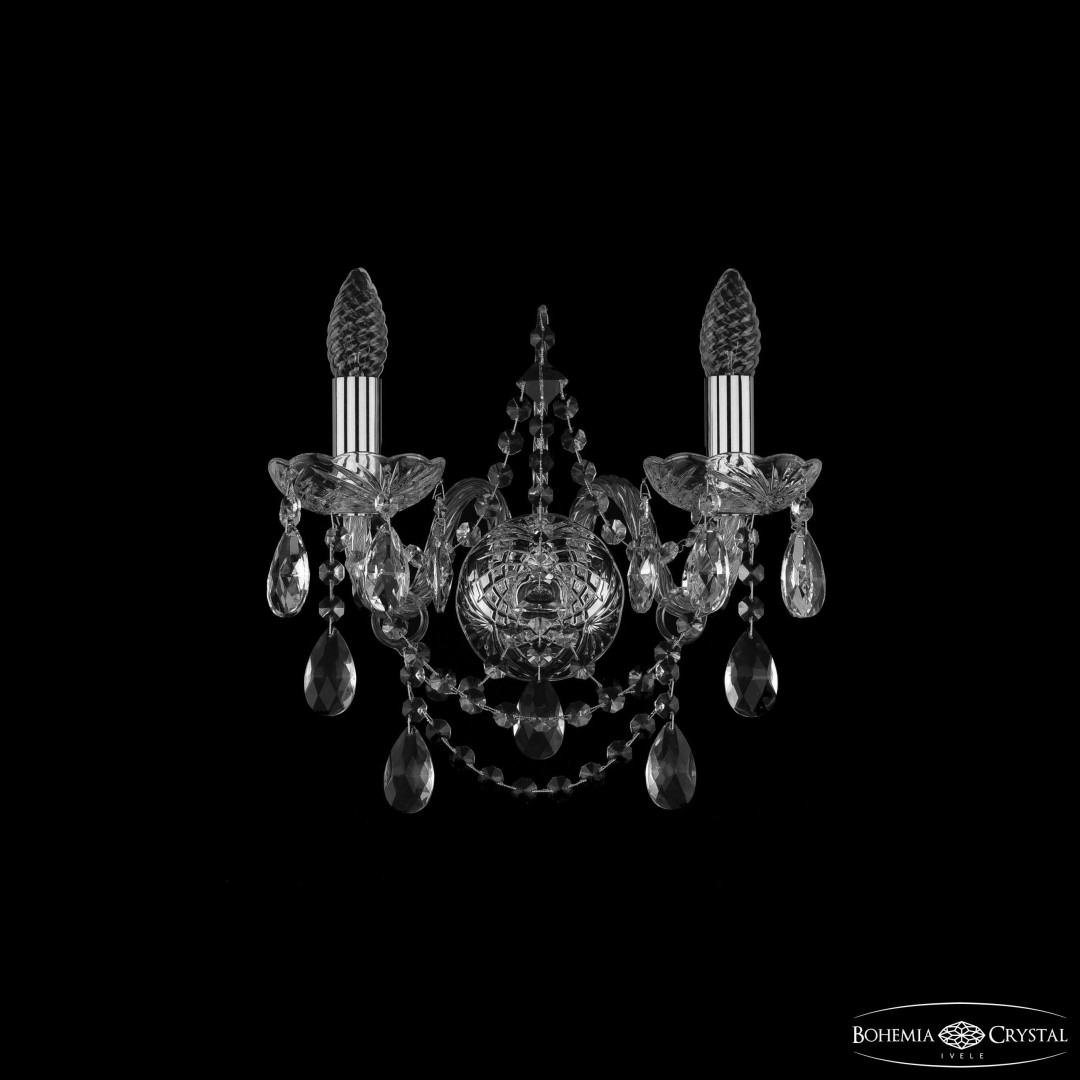 Бра хрустальные 1411B/2/141 Ni Bohemia Ivele Crystal