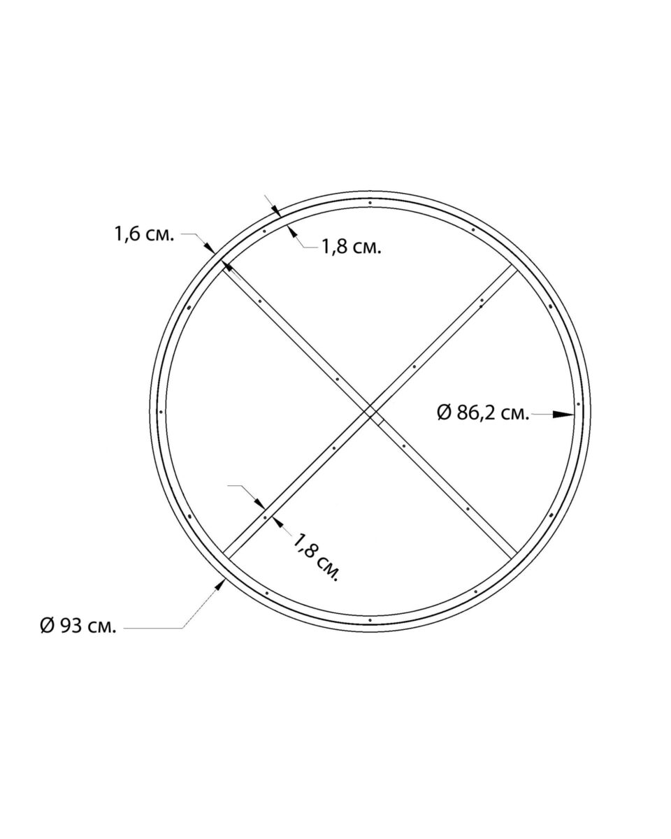 Круглый кофейный стол Бойд Louvre Home LHFCT180124DPO