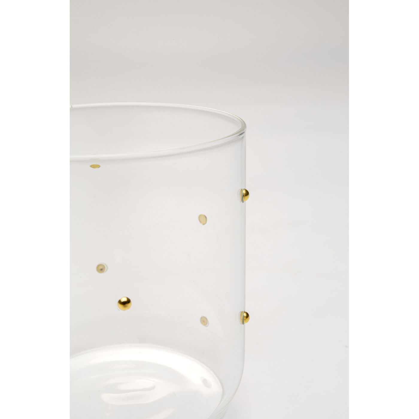 Стакан Glam Dots Gold 9cm KARE 58018