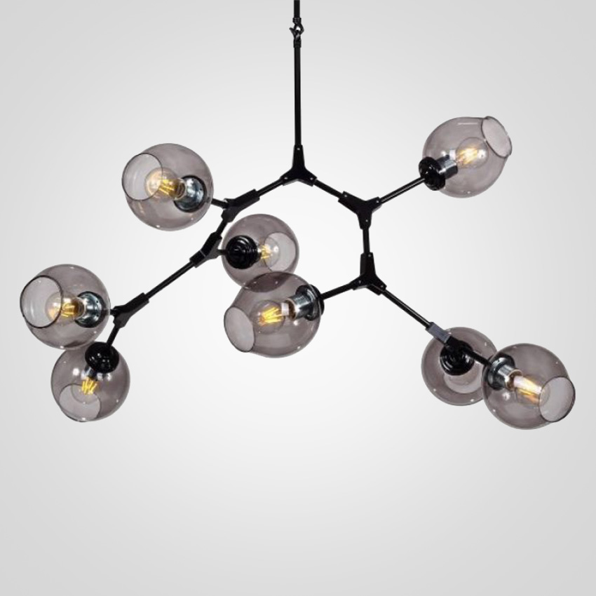 Люстра branching bubble Chandelier 8 Black by ImperiumLoft