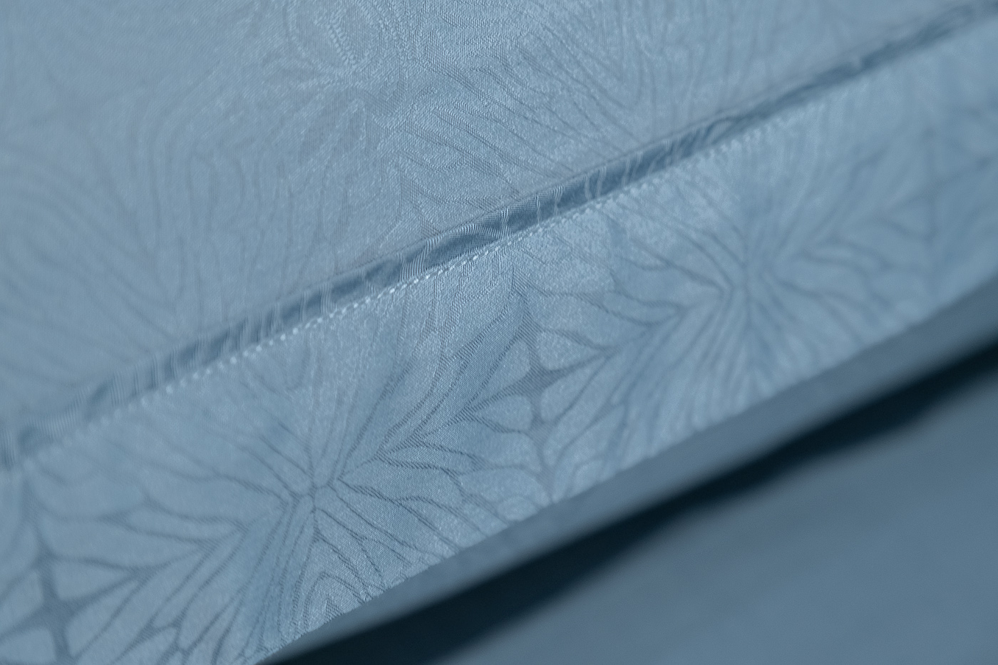 Комплект постельного белья Муар семейный бамбук сине-зеленый Garda Decor 180JOD-18012