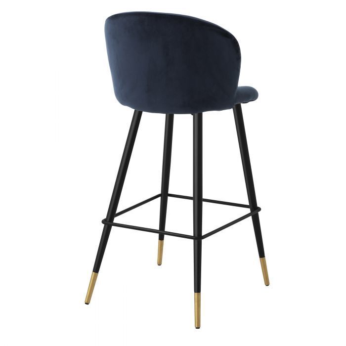 Барный стул Eichholtz Volante savona midnight blue velvet 115734