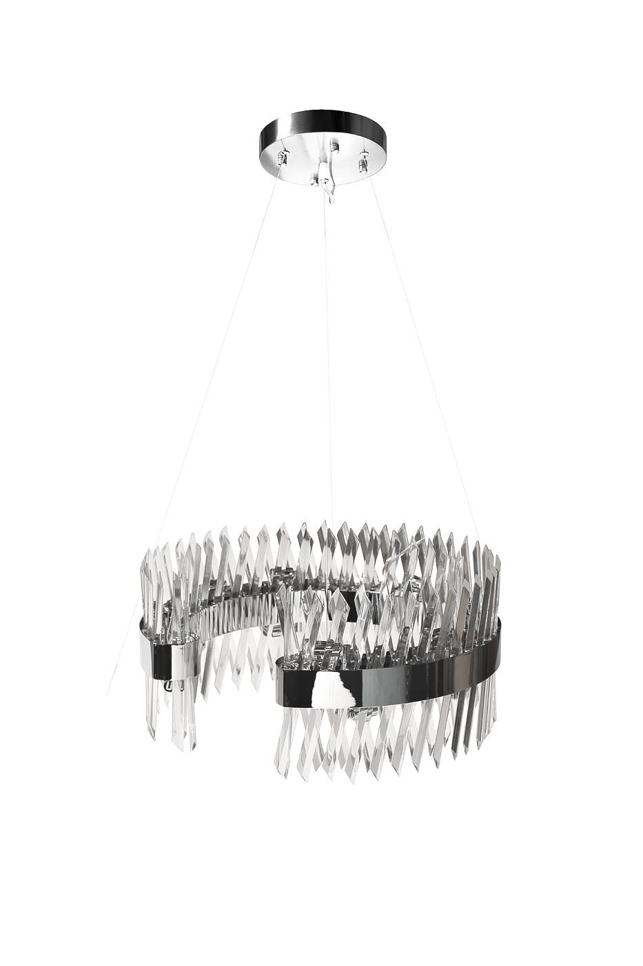 Люстра стеклянная (хром) Garda Decor 92EL-YG18739S-14P