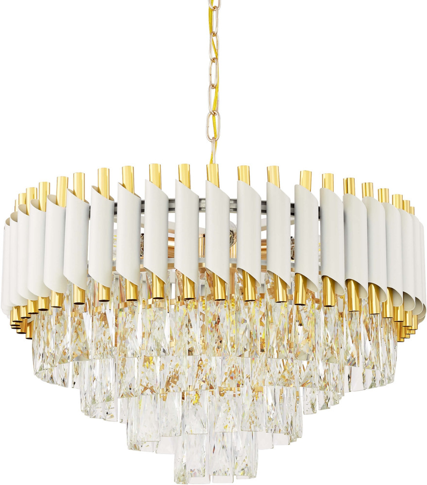 Подвесная люстра Lumina Deco LDP 6003-500 WT+F.GD