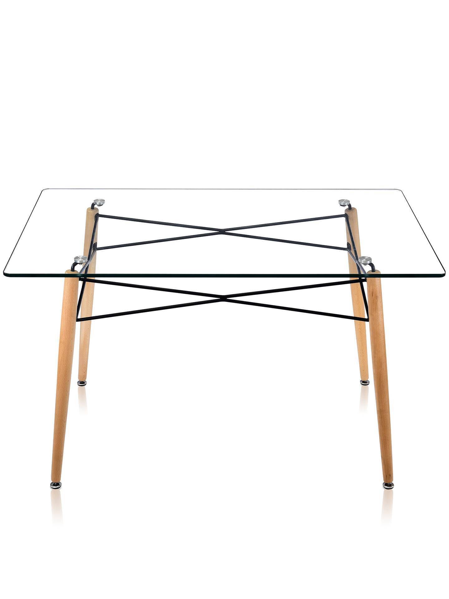 Стол DSW 130*80, прозрачный Stool Group
