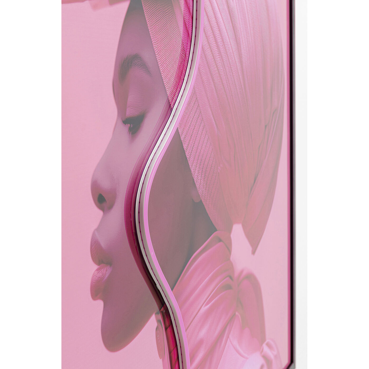 Картина Pink Woman LED 80x80cm KARE 56577