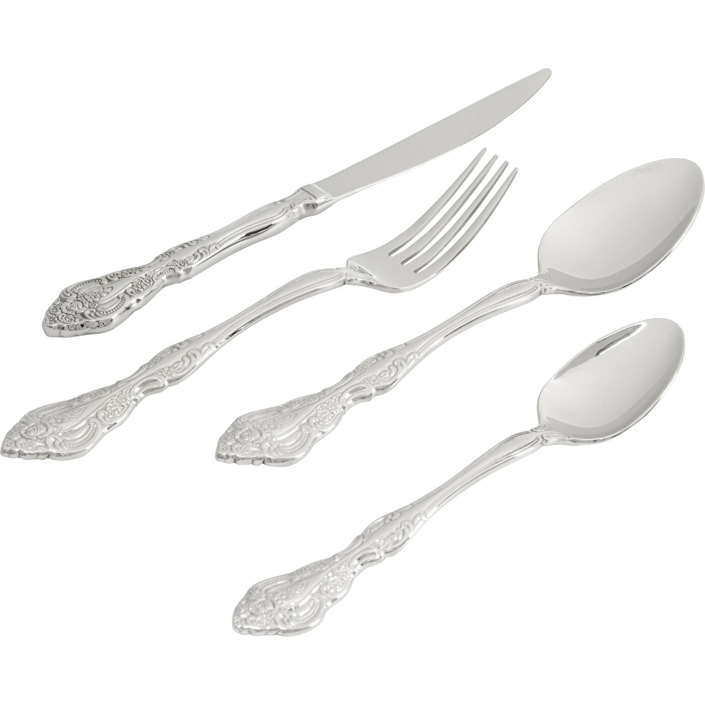 Набор столовых приборов Attina Silver (16/part) KARE 58210