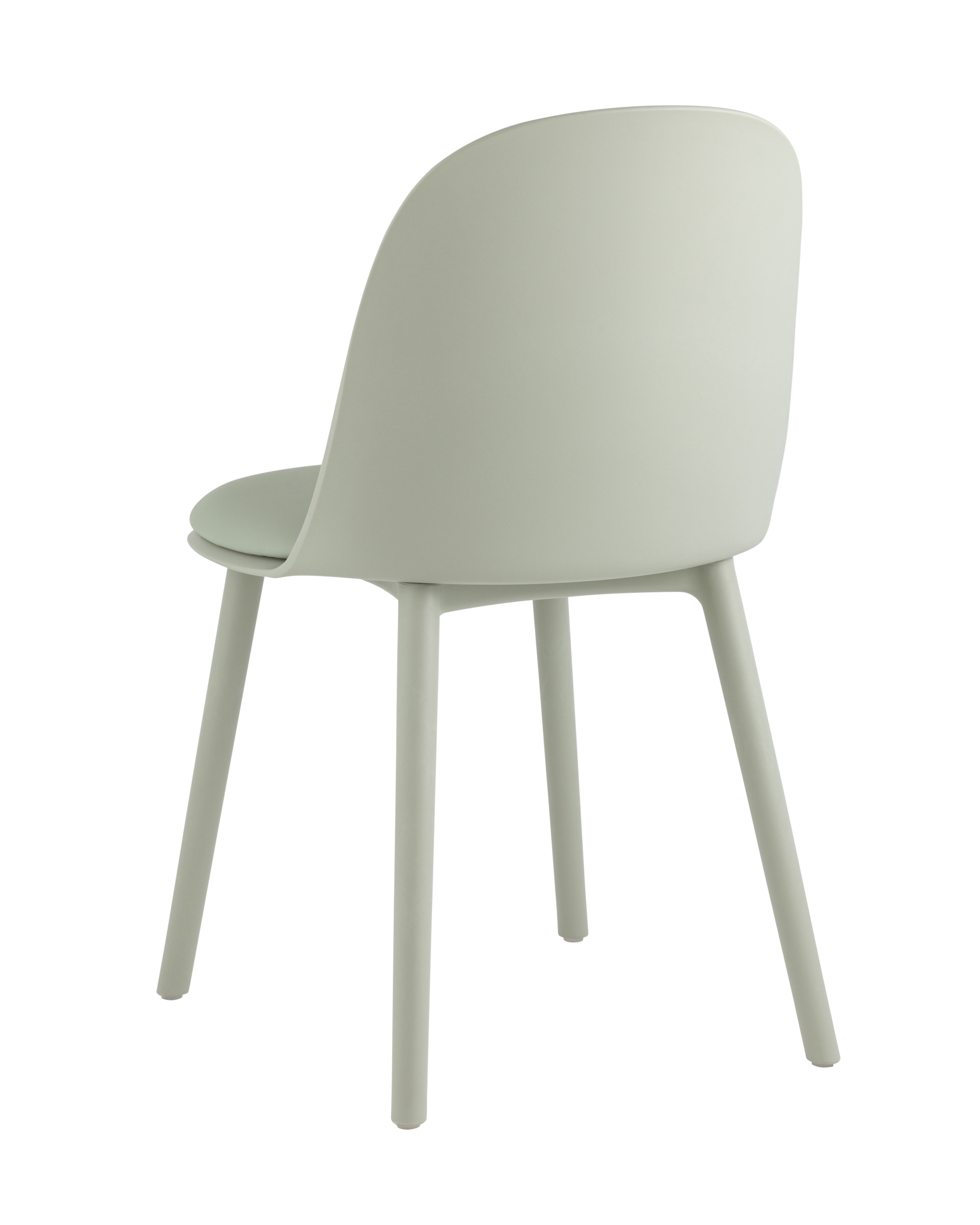 Стул Fog с подушкой пластик серо-зеленый Stool Group