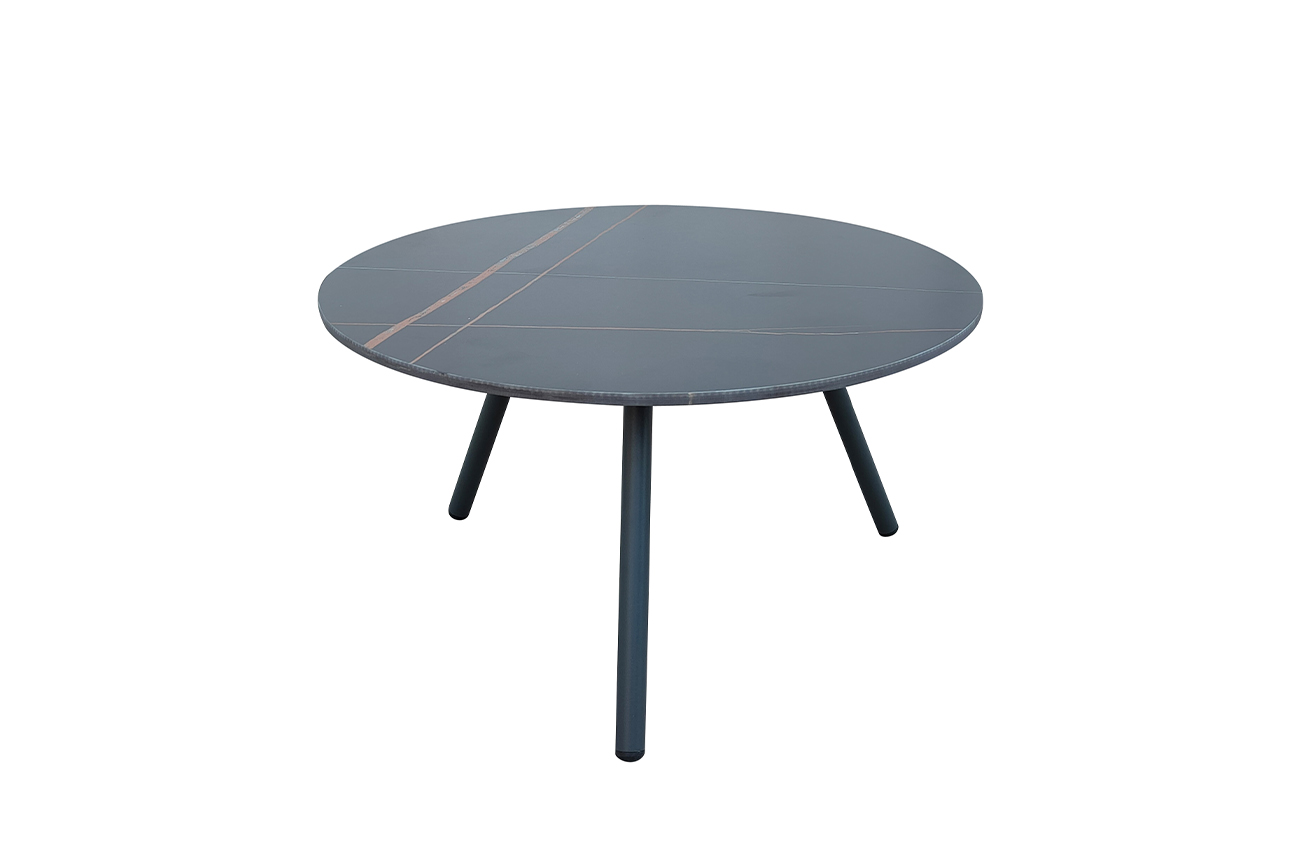 Стол кофейный EMBRACE уличный черный d68*48 Garda Decor 129KN-01440